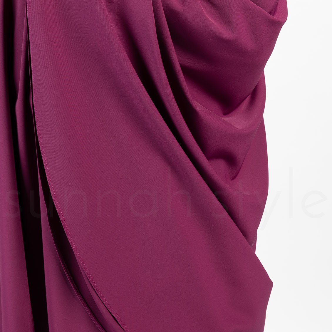 Sunnah Style Essentials Tie-Back Khimar Knee Length Magenta